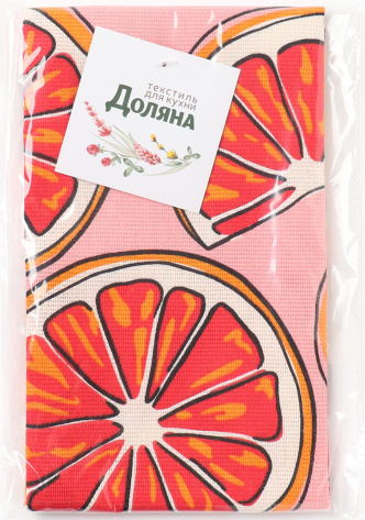 Полотенце кух."Доляна" Grapefruit 35х60 см 7516051 - Сима-ленд - фото в интернет-магазине Арктика