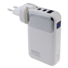 Портативный аккумулятор Perfeo Plug 10000mah PF_E1632 (белый) - каталог товаров магазина Арктика