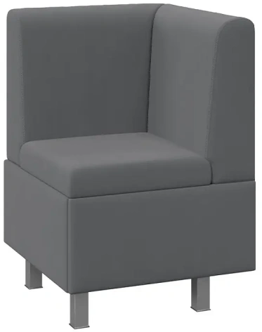 Диван угловой "Каир" Исп.2 (Велюр Camaro 18 (серый)) - Три Я - фото в интернет-магазине Арктика