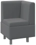 Диван угловой "Каир" Исп.2 (Велюр Camaro 18 (серый)) - Три Я
