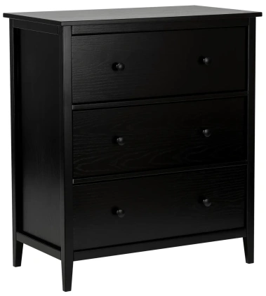 Комод Leset Токе 3 ящ. (Черный) - Импэкс - фото в интернет-магазине Арктика