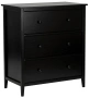 Комод Leset Токе 3 ящ. (Черный) - Импэкс