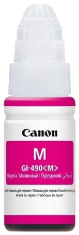 Чернила CANON GI-490 M (пурпурный) для G1400/2400/3400 - фото в интернет-магазине Арктика