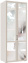 Спальня "Борсолино" БО-200.01 шкаф для одежды (Кашемир серый) - Ангстрем - фото в интернет-магазине Арктика