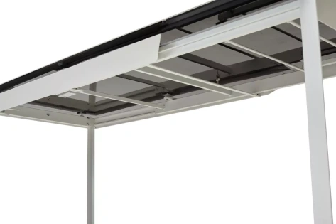 Стол обеденный CREMONA 140 HIGH GLOSS STATUARIO (Белый мрамор глянцевый/белый каркас) - М-Сити - фото в интернет-магазине Арктика