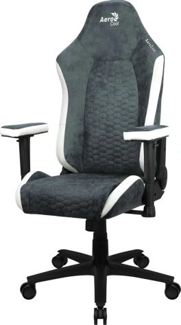 Кресло для геймеров Aerocool Crown AeroSuede Steel Blue (синее) - фото в интернет-магазине Арктика