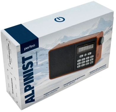Радиоприемник Perfeo Alpinist Brown (PF_D0573) - фото в интернет-магазине Арктика