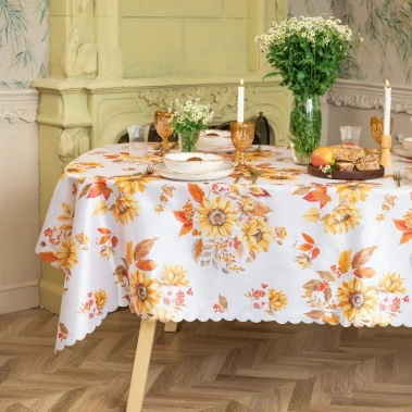 Скатерть Доляна "Подсолнухи" 145х300 см, 100% п/э 10389089 - Сима-ленд - фото в интернет-магазине Арктика