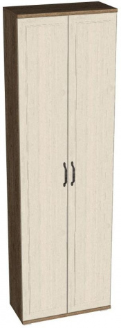 Прихожая "Катрин" P68 шкаф 2-х дверн (крафт табачный/дуб приморский) - Евромебель - фото в интернет-магазине Арктика