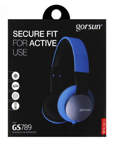 Наушники с микрофоном Gorsun GS-789 (красные) (08569) - фото в интернет-магазине Арктика