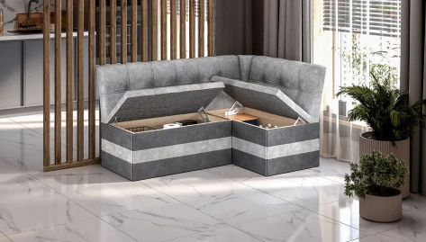 Кухонный угол "Оскар" (wellmart silver/graphite) - Три Я - фото в интернет-магазине Арктика