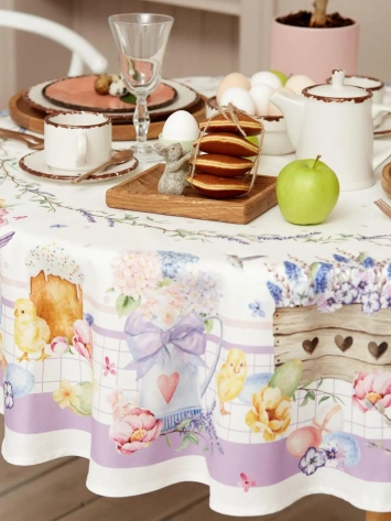 Скатерть "Этель" Spring easter d=149 см +/-3см, 100% хл, саржа 190 гр/м2 6260669 - Сима-ленд - фото в интернет-магазине Арктика