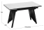 Стол обеденный "Шелдон" тип 1 (черный муар/керамика матовая белый мрамор) - Три Я - фото в интернет-магазине Арктика