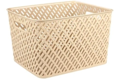 Корзина "ПЛЕТЕНКА" M3489 беж. - Союзпластик - каталог товаров магазина Арктика