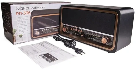 Радиоприемник Сигнал БЗРП РП-336 черный/коричневый - фото в интернет-магазине Арктика