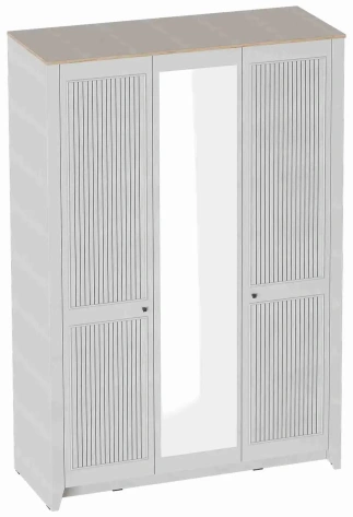 Спальня "Валенсия" шкаф 3-х дверн (персидский жемчуг) - Мебельград - фото в интернет-магазине Арктика