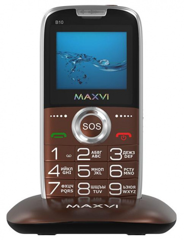 Мобильный телефон Maxvi B10 Chocolate - фото в интернет-магазине Арктика