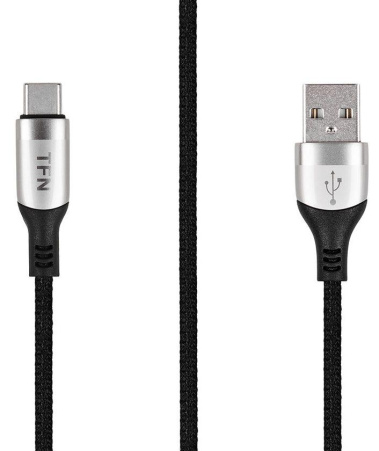 Кабель TFN USB-Type-C 1.2m Nickel (TFN-C-BLZ-AC1M-NI) - фото в интернет-магазине Арктика